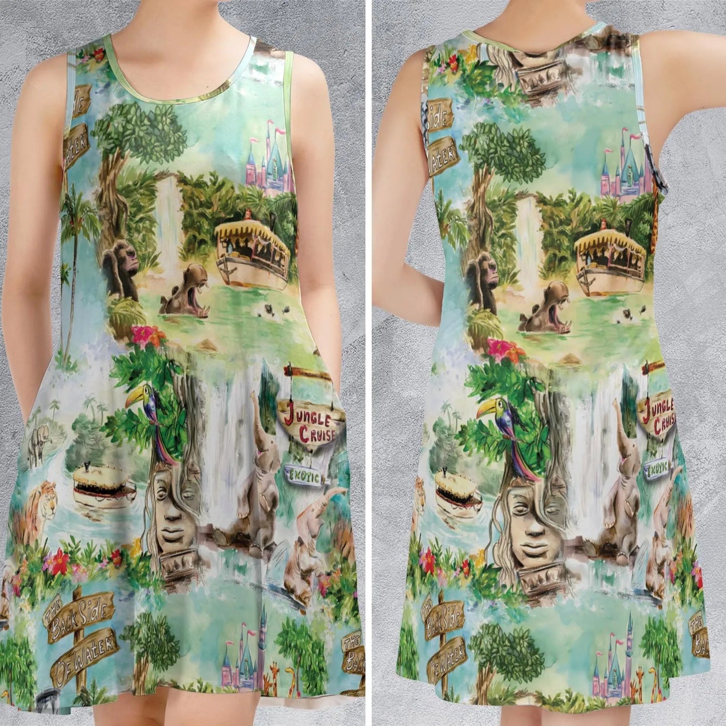 Casual Sleeveless Dress - ZEG8CLAS