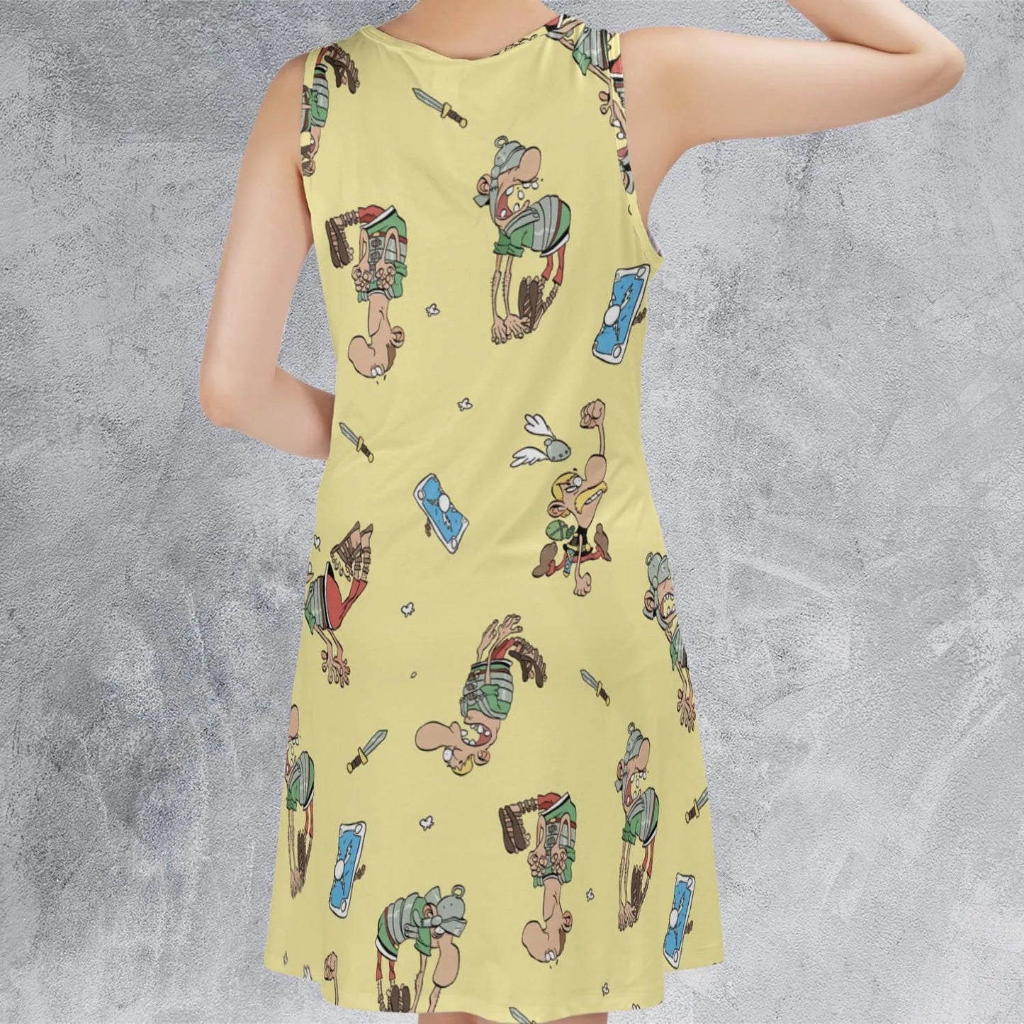 Casual Sleeveless Dress - 5AB8ZL8G