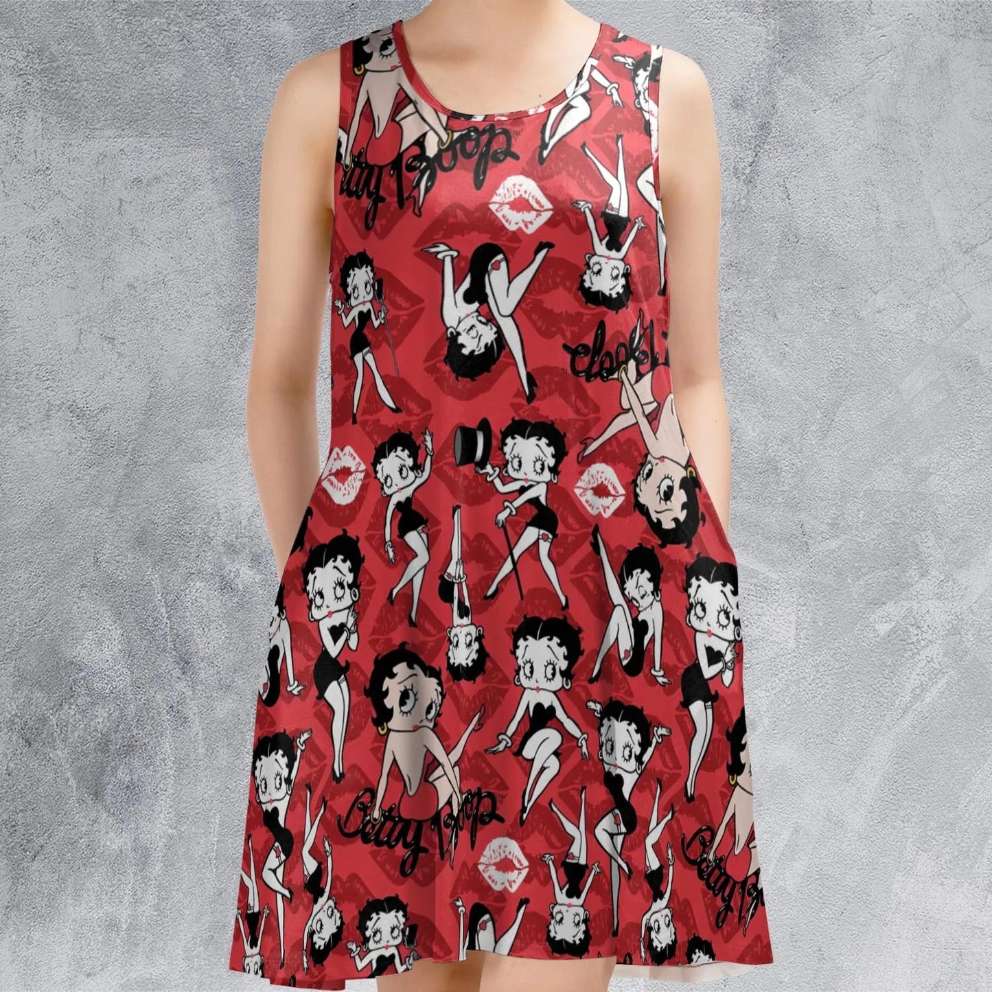 Casual Sleeveless Dress - PSRS81JJ