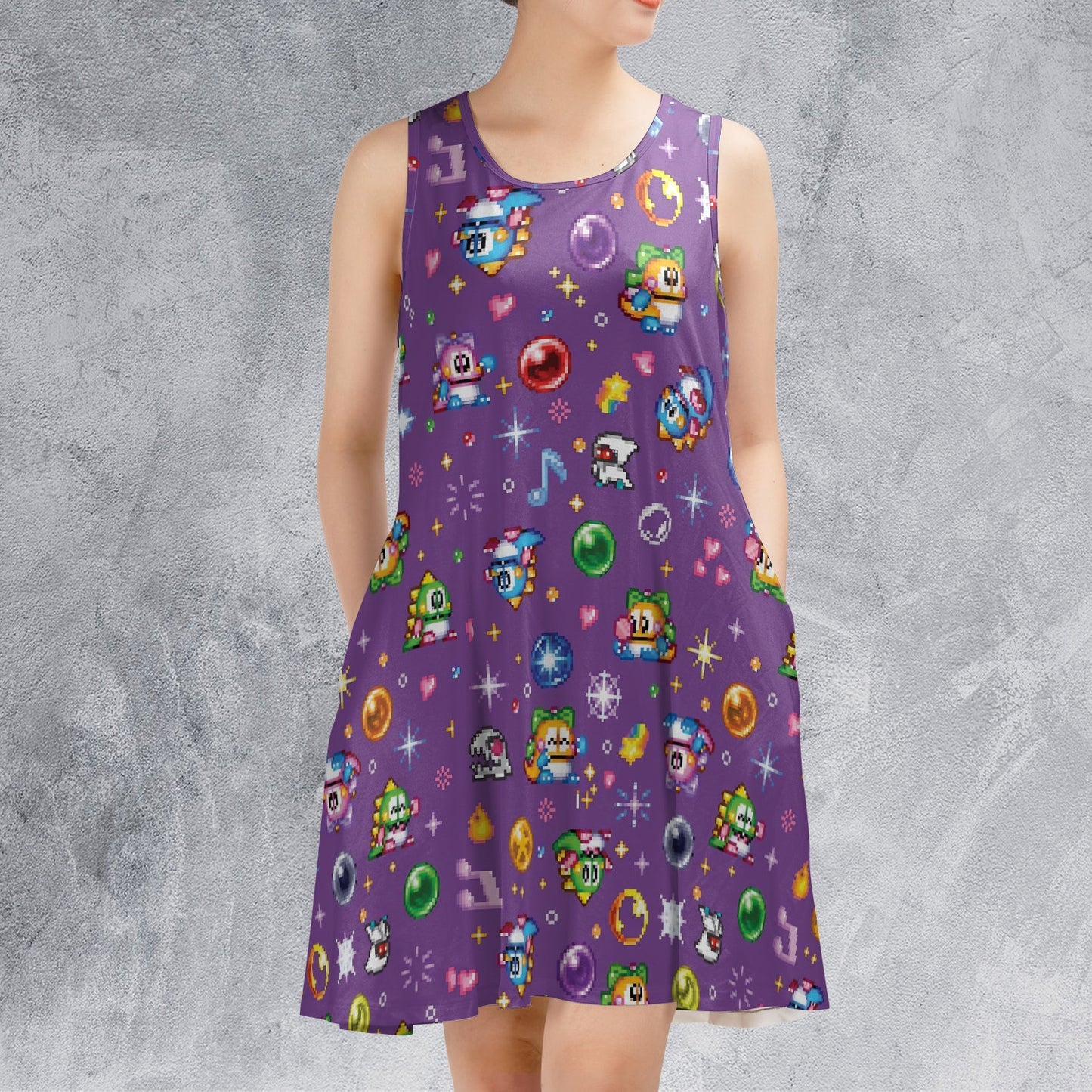 Casual Sleeveless Dress - 7BZXZ5XA