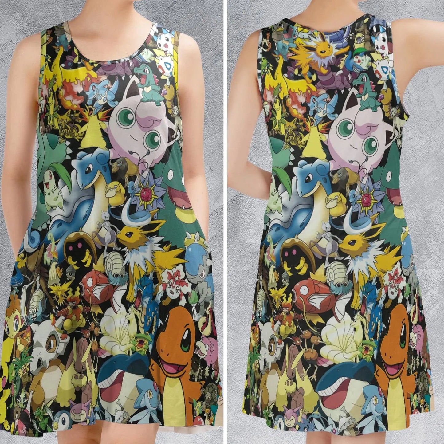 Casual Sleeveless Dress - 43PXEU1Z