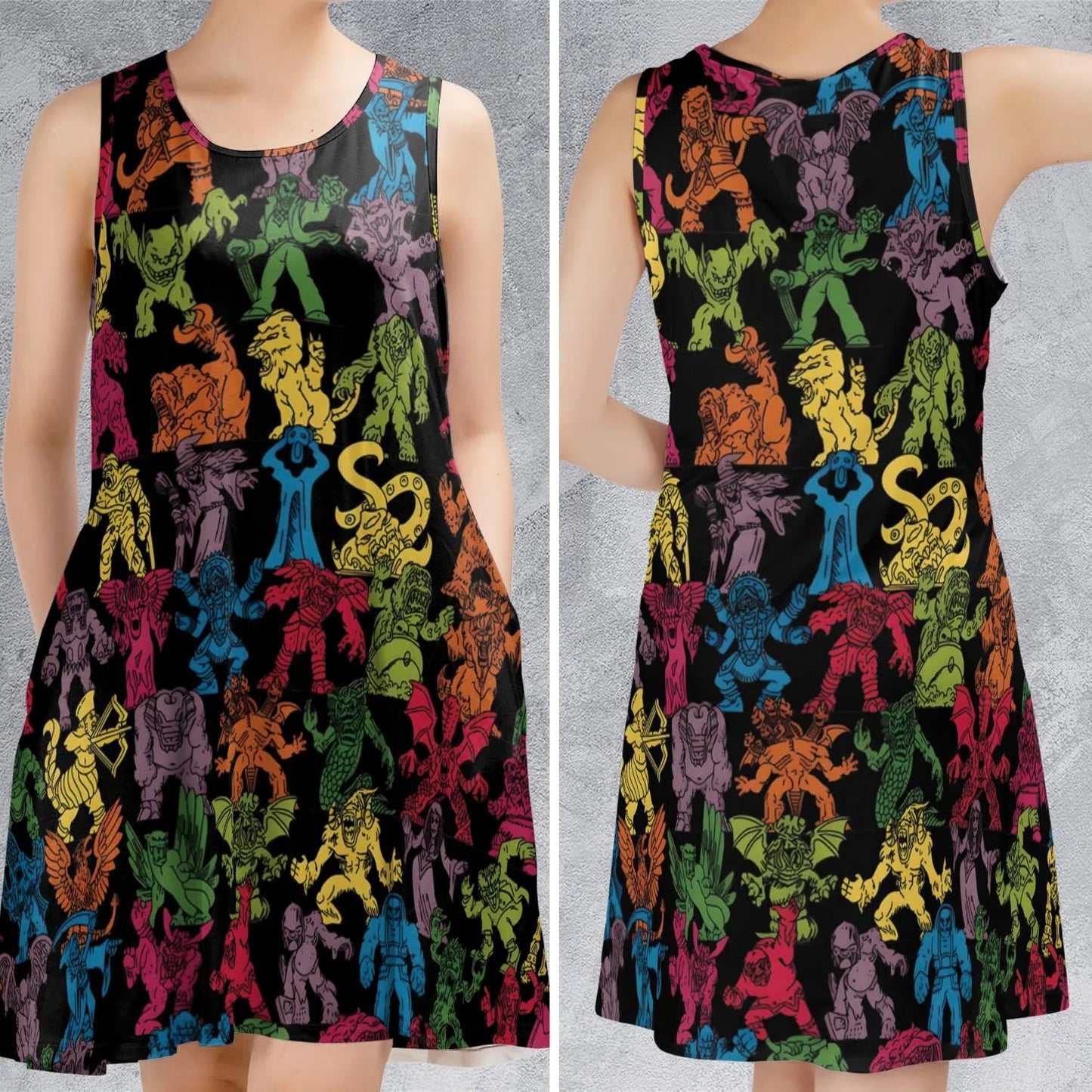 Casual Sleeveless Dress - VA52VF8L