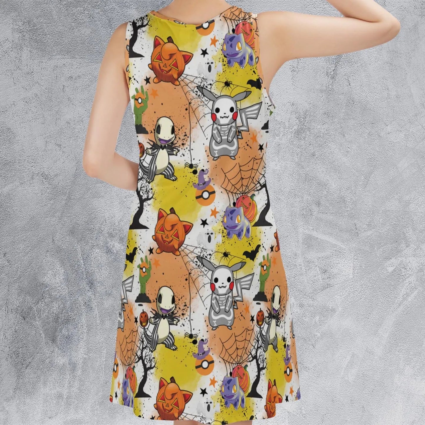 Casual Sleeveless Dress - NKS5HKZY