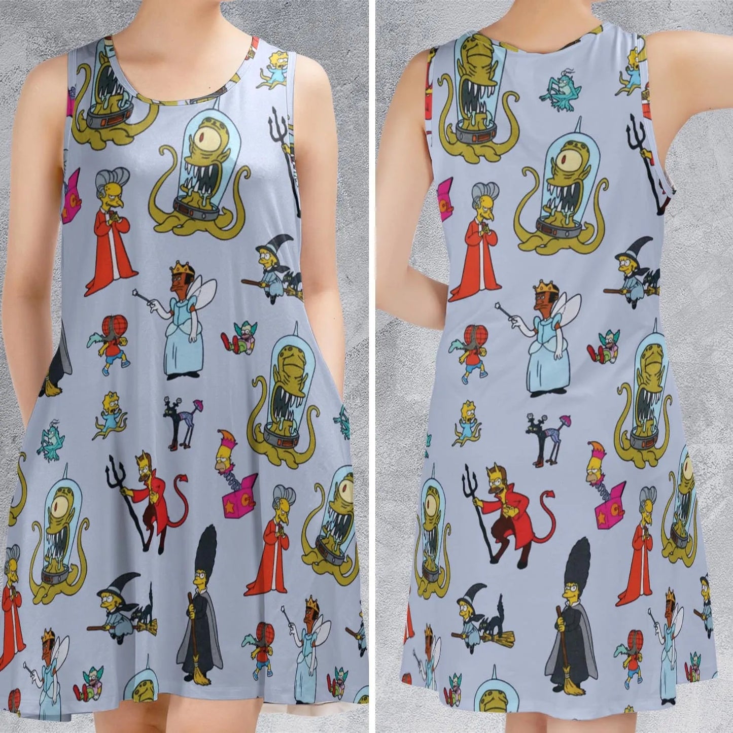 Casual Sleeveless Dress - DUG6WCL9