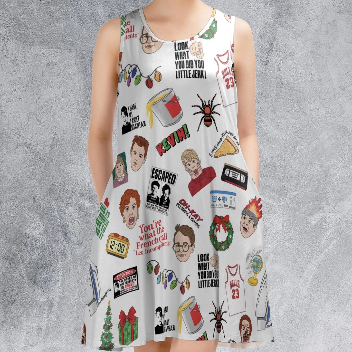 Casual Sleeveless Dress - TLAATW23