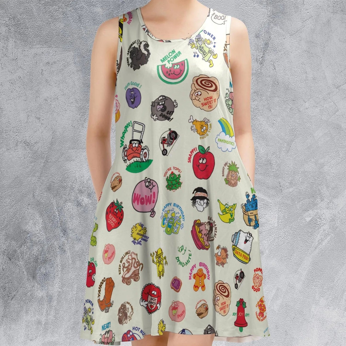 Casual Sleeveless Dress - JV2X6B66