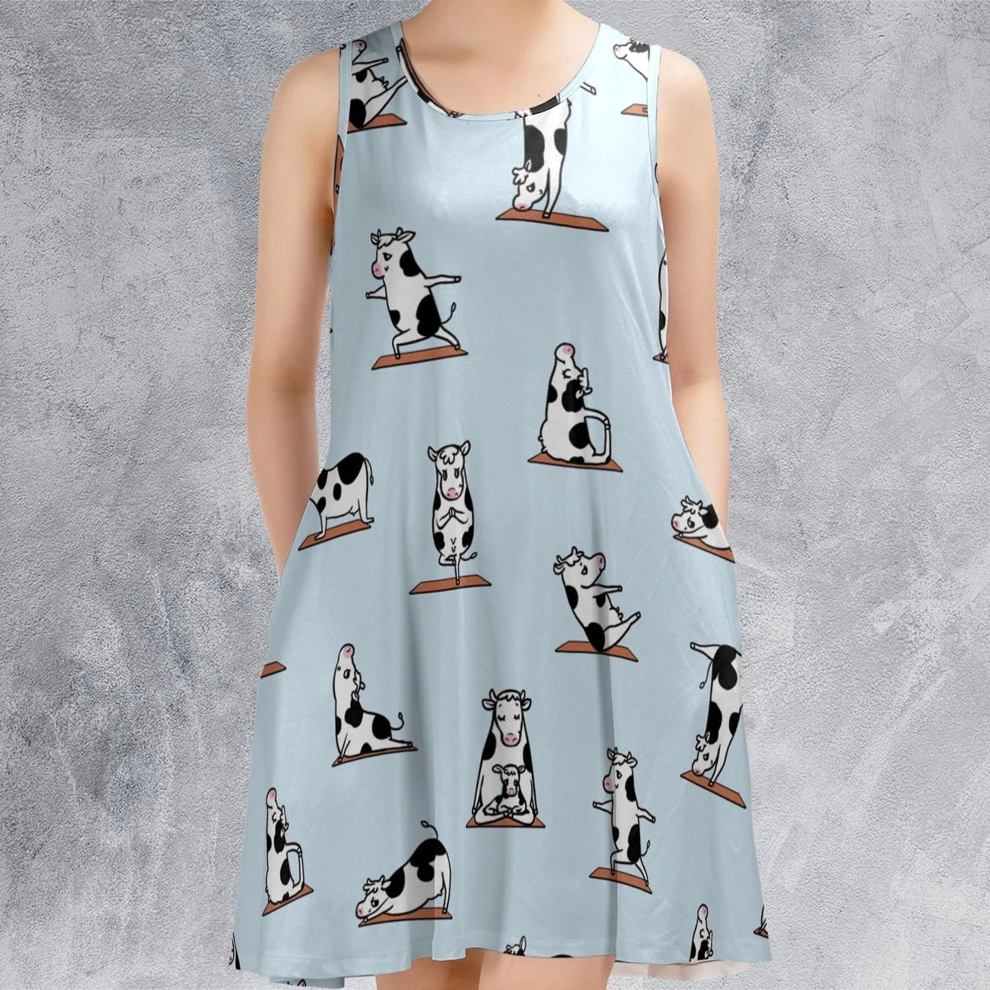 Casual Sleeveless Dress - BYW8R4QX