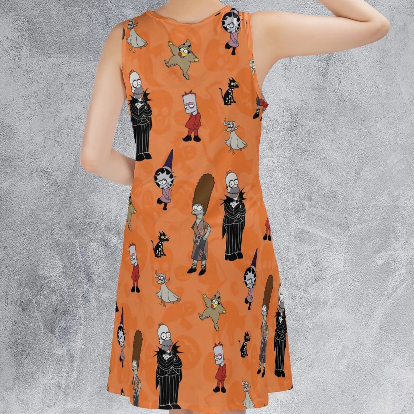 Casual Sleeveless Dress - BWAH3TGC