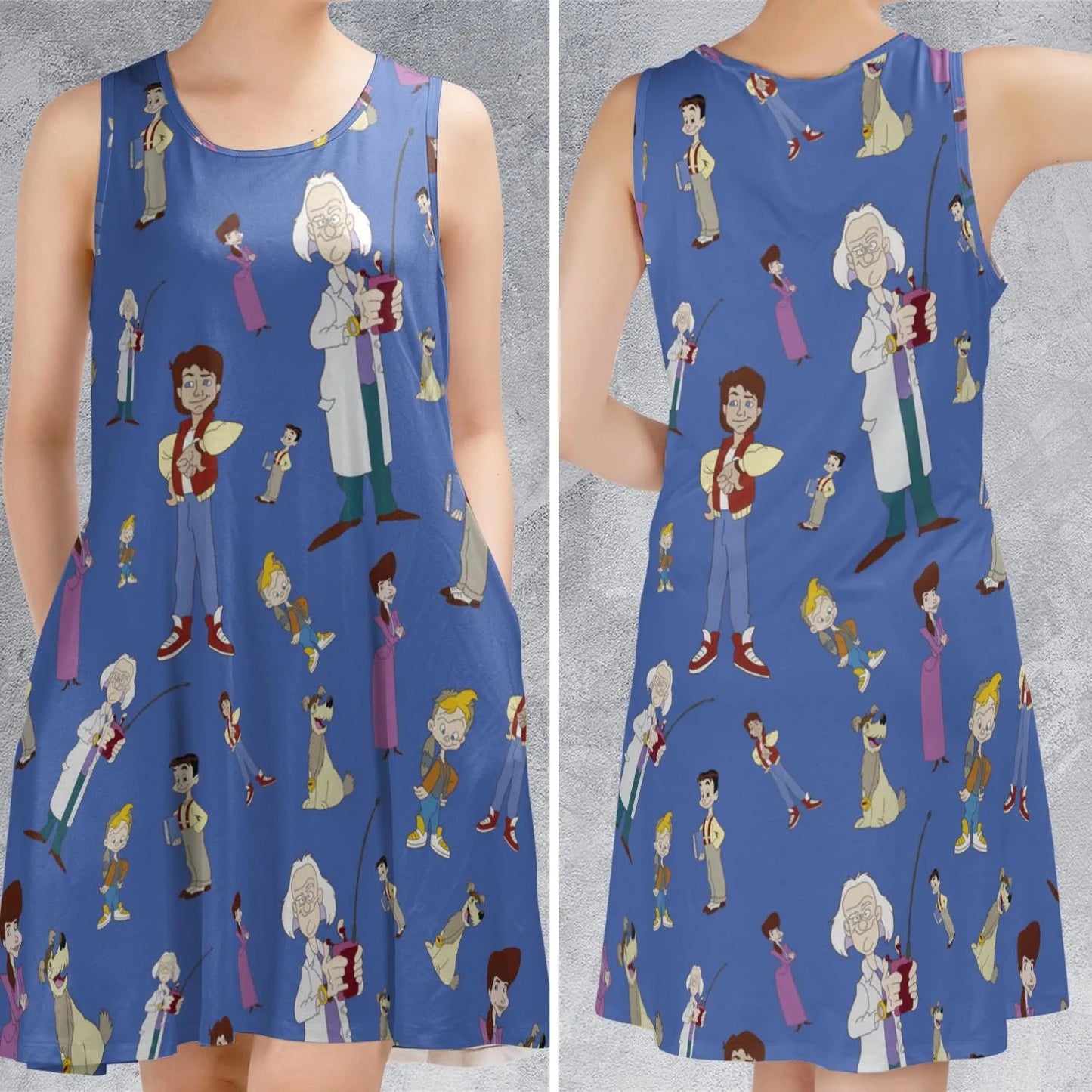 Casual Sleeveless Dress - YA6SBTLS