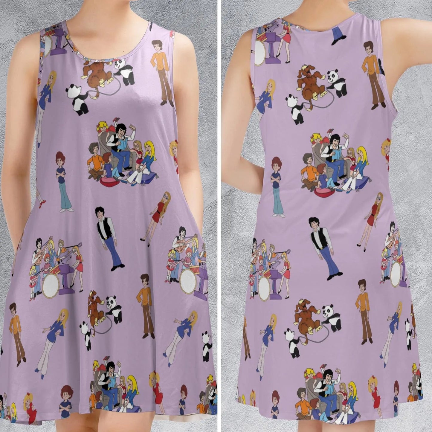 Casual Sleeveless Dress - VMM2P58C