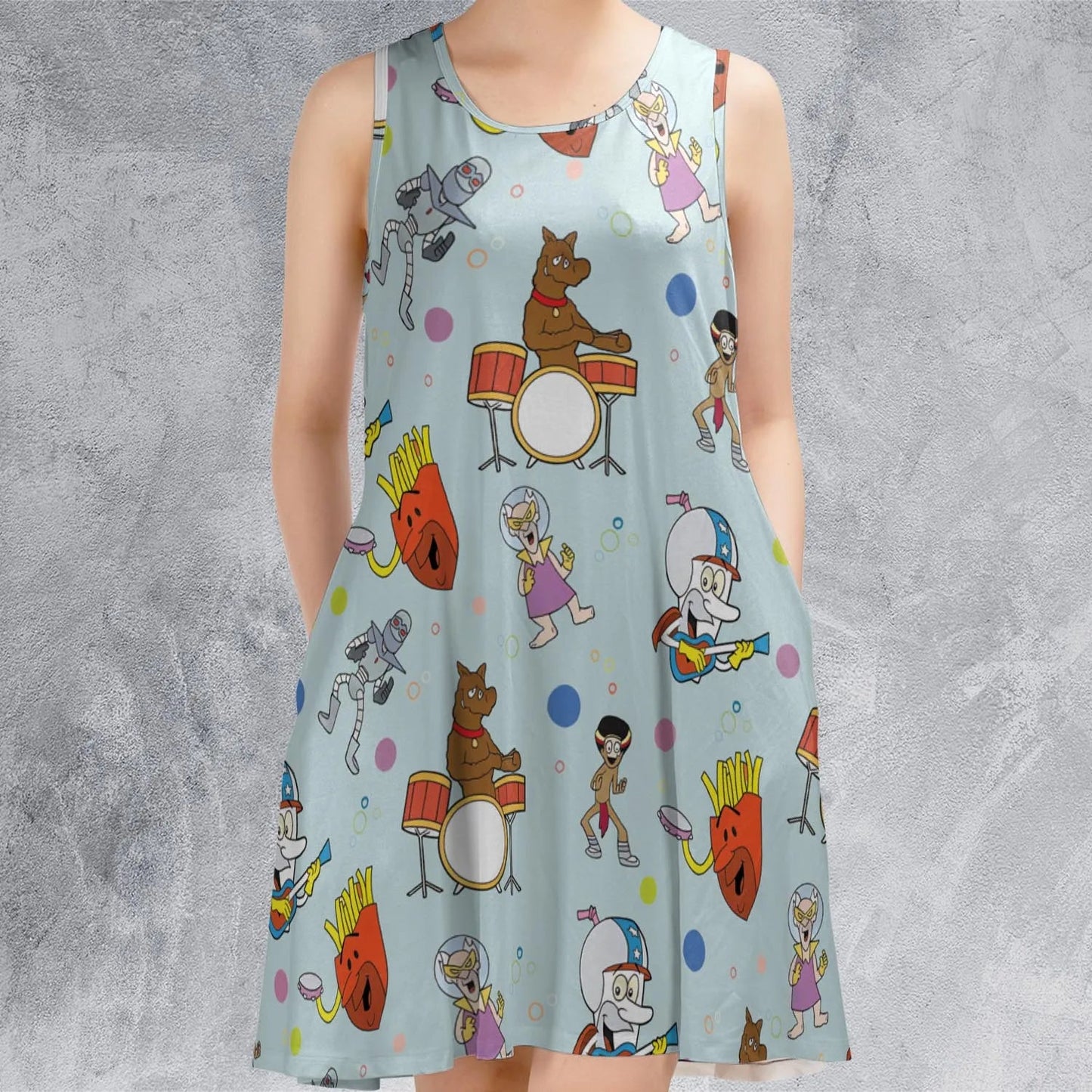 Casual Sleeveless Dress - MN2XJQR8