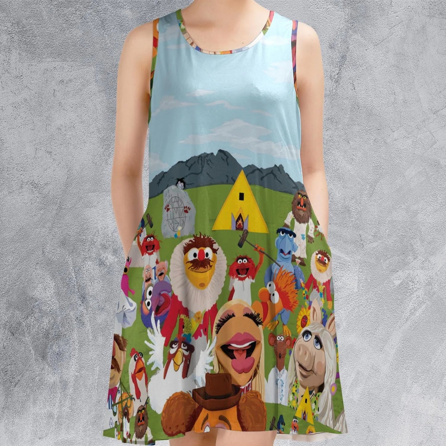 Casual Sleeveless Dress - ZTFYSSYD