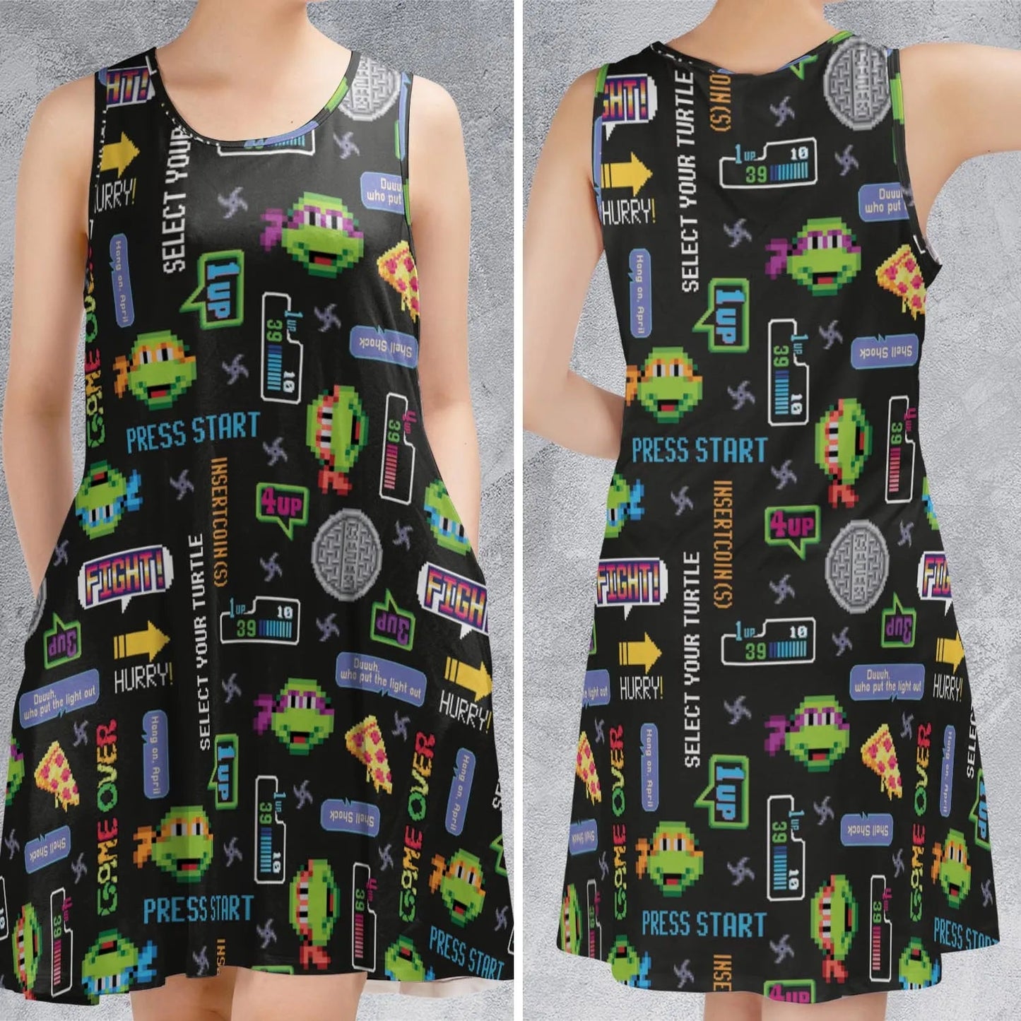 Casual Sleeveless Dress - LZ7YJJW4