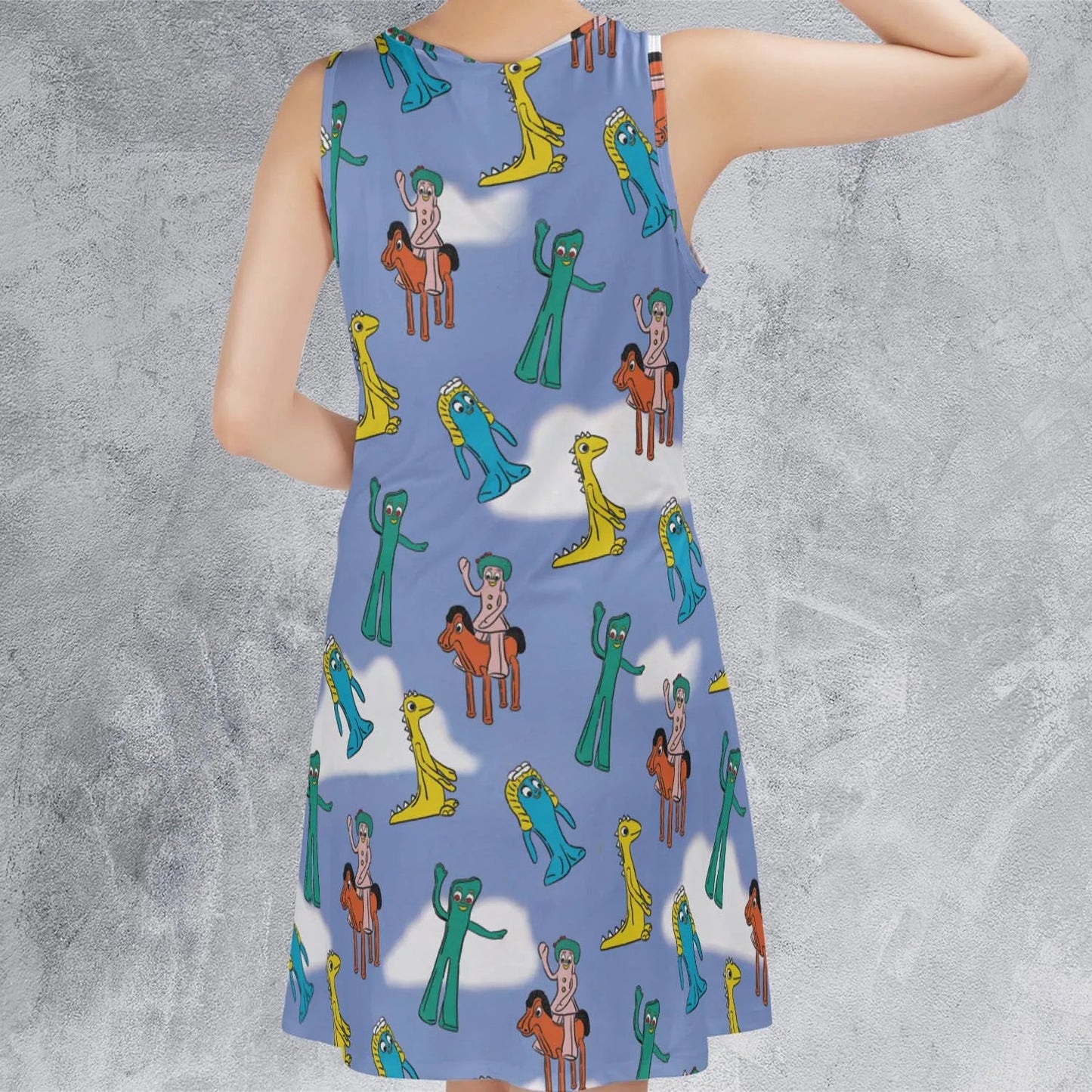 Casual Sleeveless Dress - PRL1CWCW
