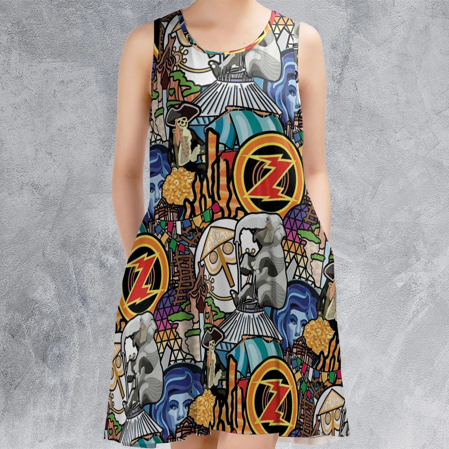 Casual Sleeveless Dress - ATFBRME8