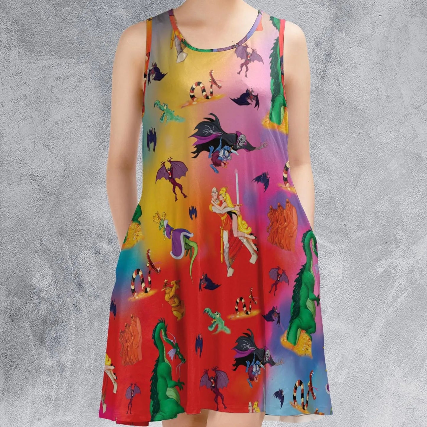 Casual Sleeveless Dress - JJDPUJBJ