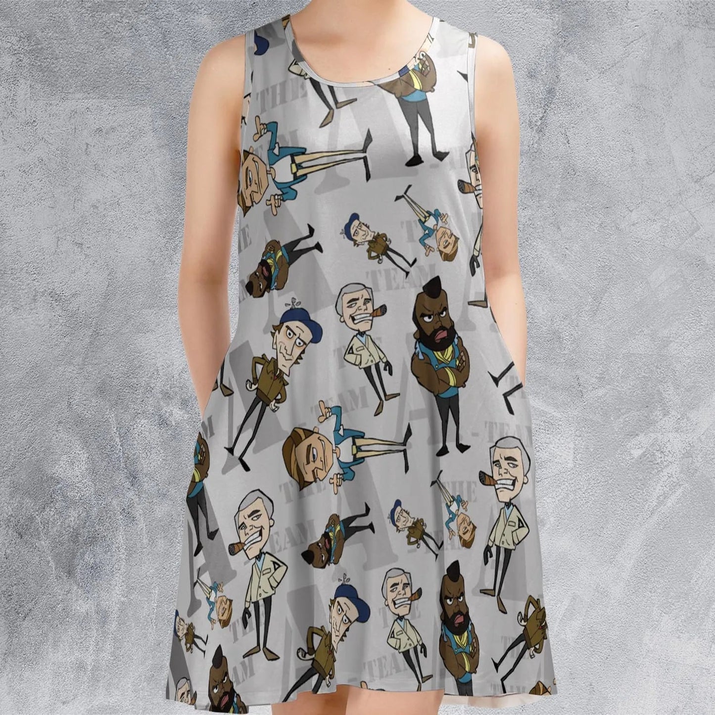 Casual Sleeveless Dress - N4BEGGVS