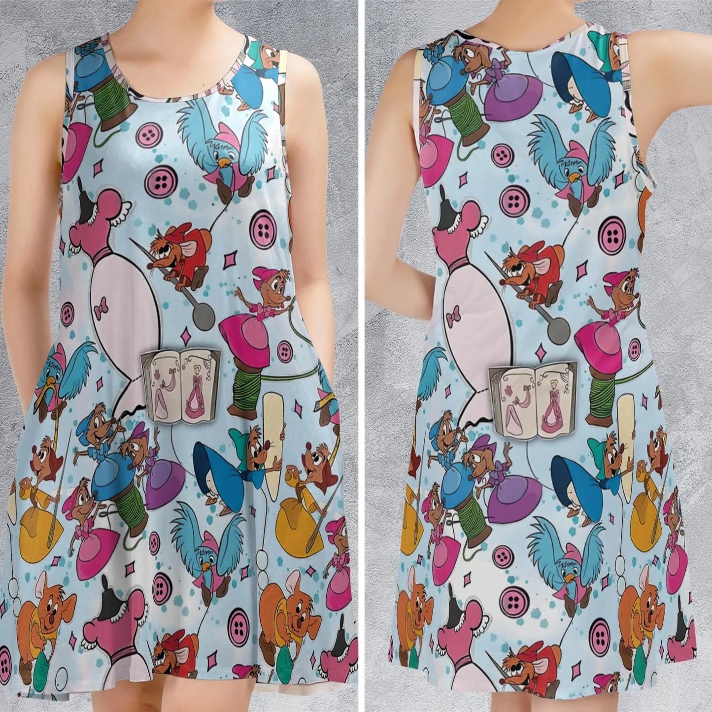 Casual Sleeveless Dress - KKNLD1C9