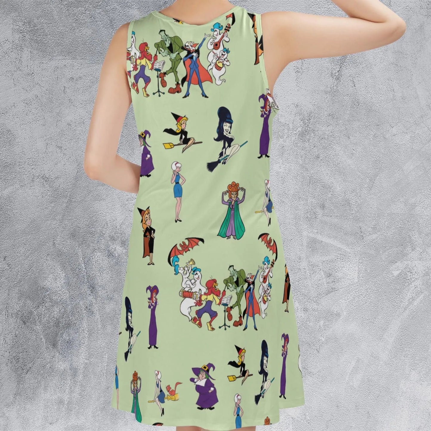 Casual Sleeveless Dress - VKGS9JX3
