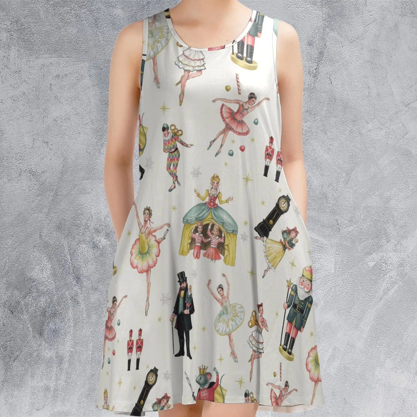 Casual Sleeveless Dress - YSCTG3YN