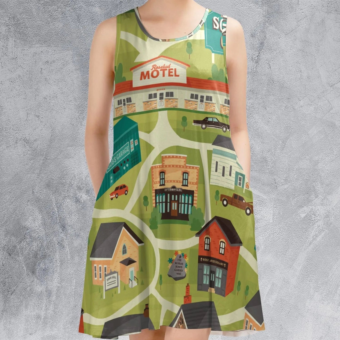 Casual Sleeveless Dress - DJMMBK99