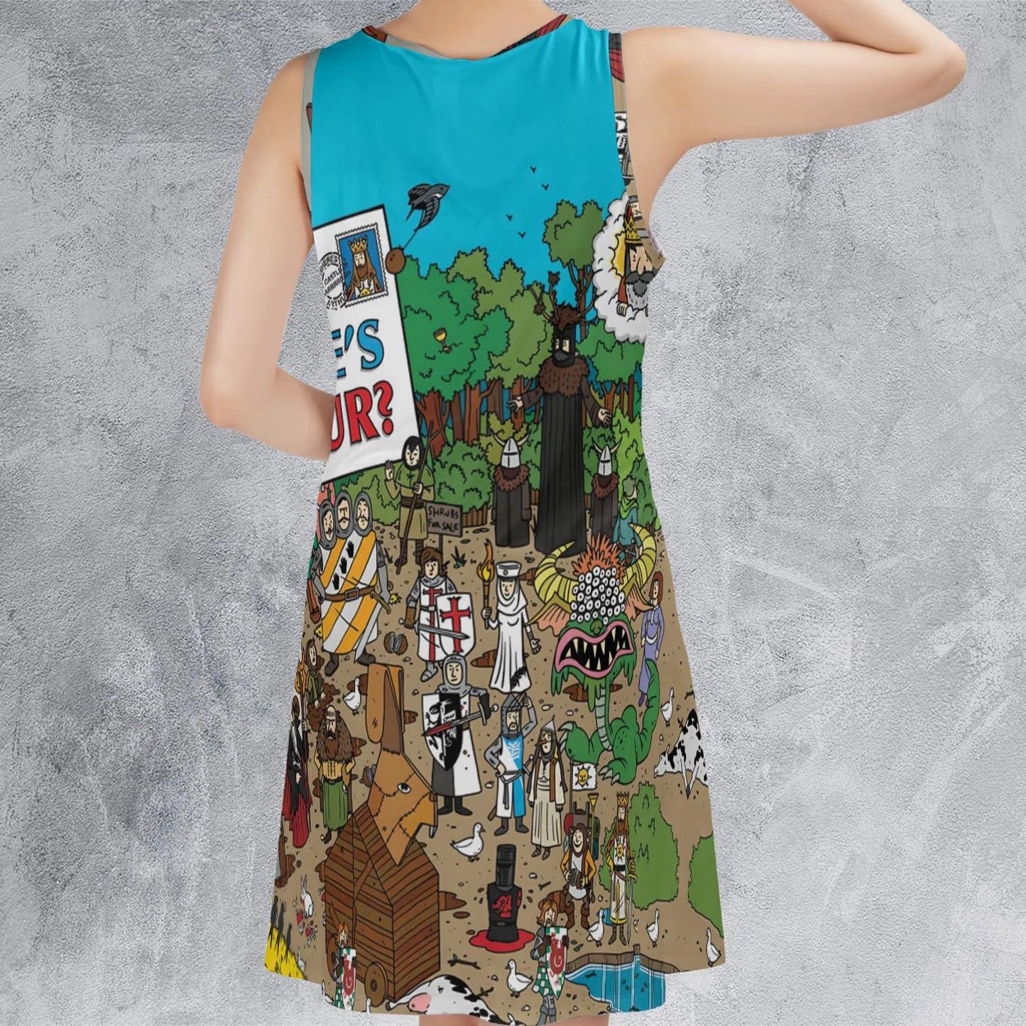 Casual Sleeveless Dress - RAKD68WE