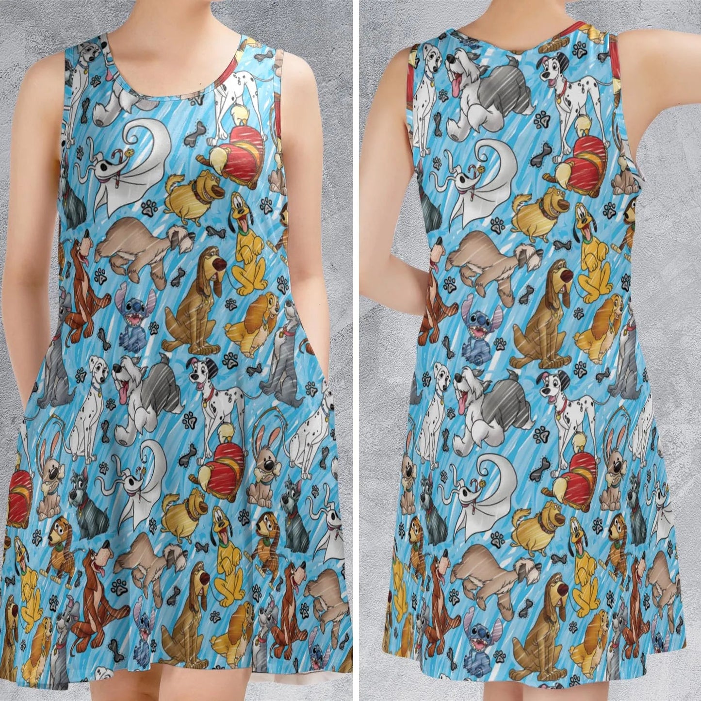 Casual Sleeveless Dress - NS7DZ6LQ