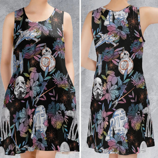 Casual Sleeveless Dress - 3R2VB5XG