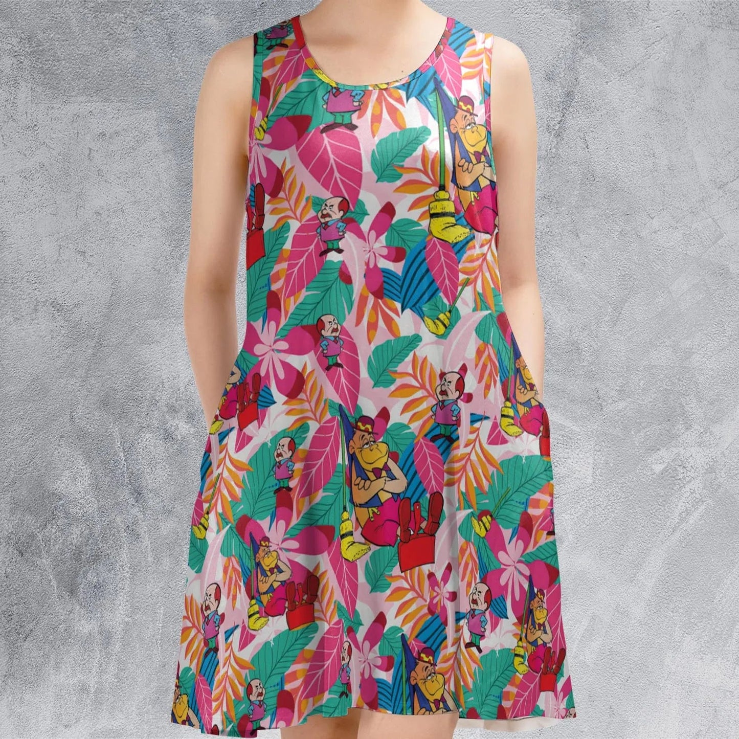 Casual Sleeveless Dress - HDAYXXNC