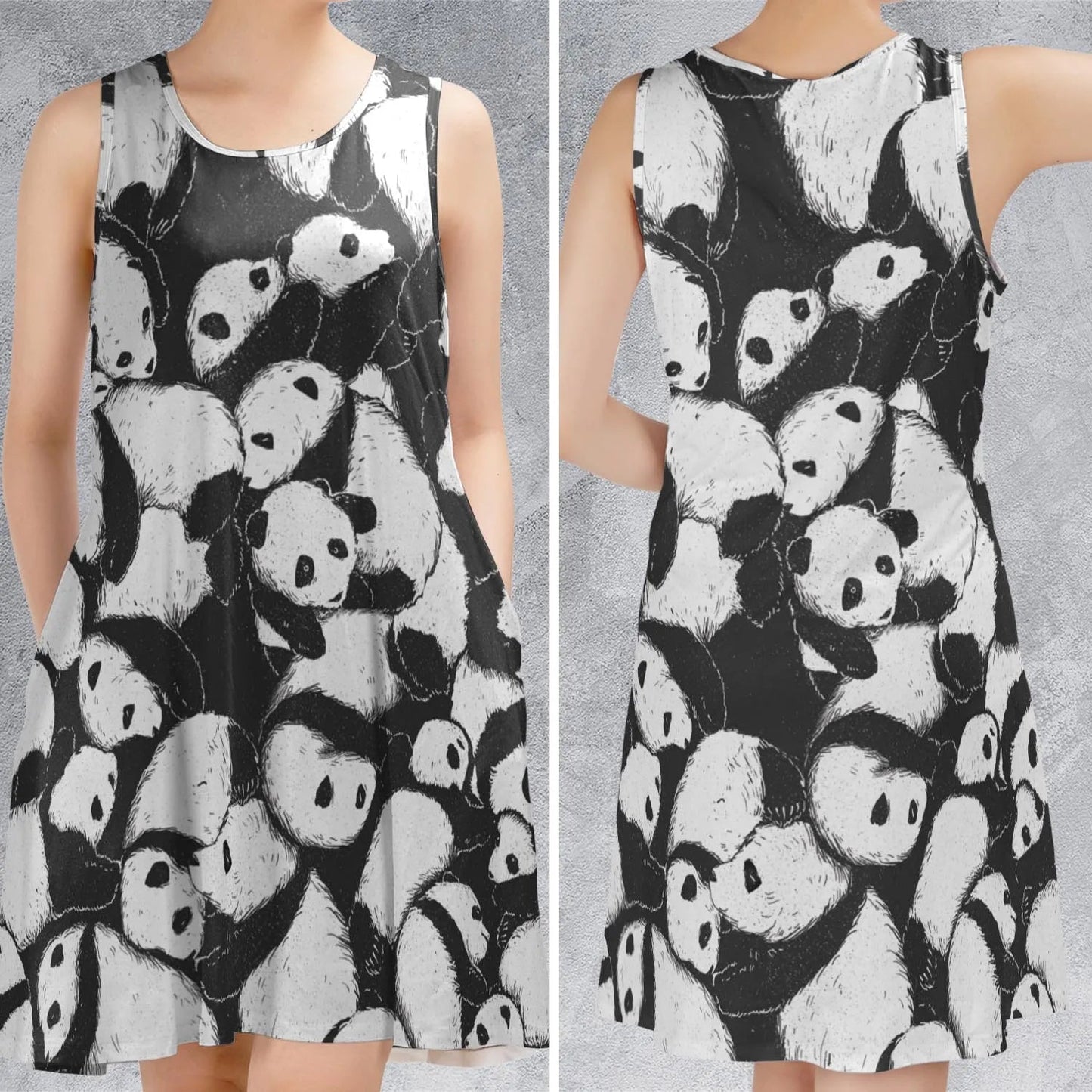 Casual Sleeveless Dress - MAY3SFPB