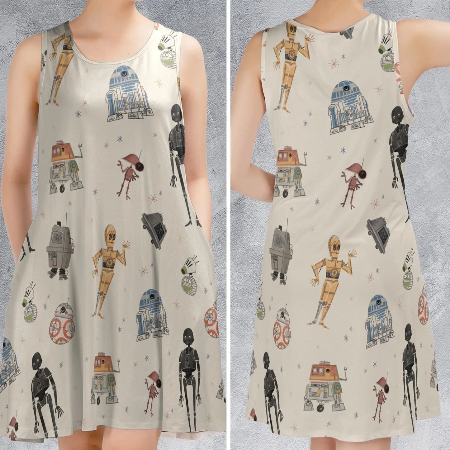 Casual Sleeveless Dress - 6ZTQC12S