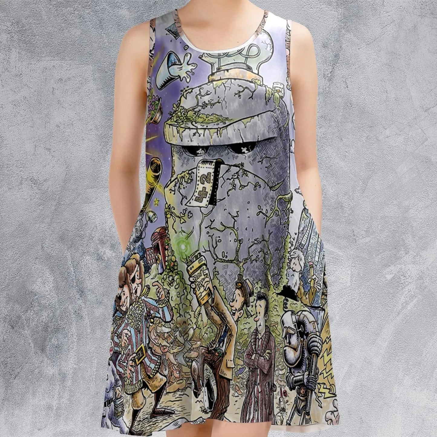 Casual Sleeveless Dress - FKJY2KS8