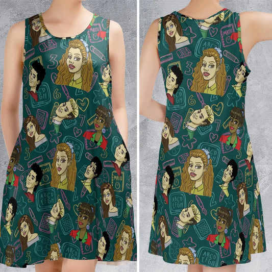 Casual Sleeveless Dress - 888CFGJ7