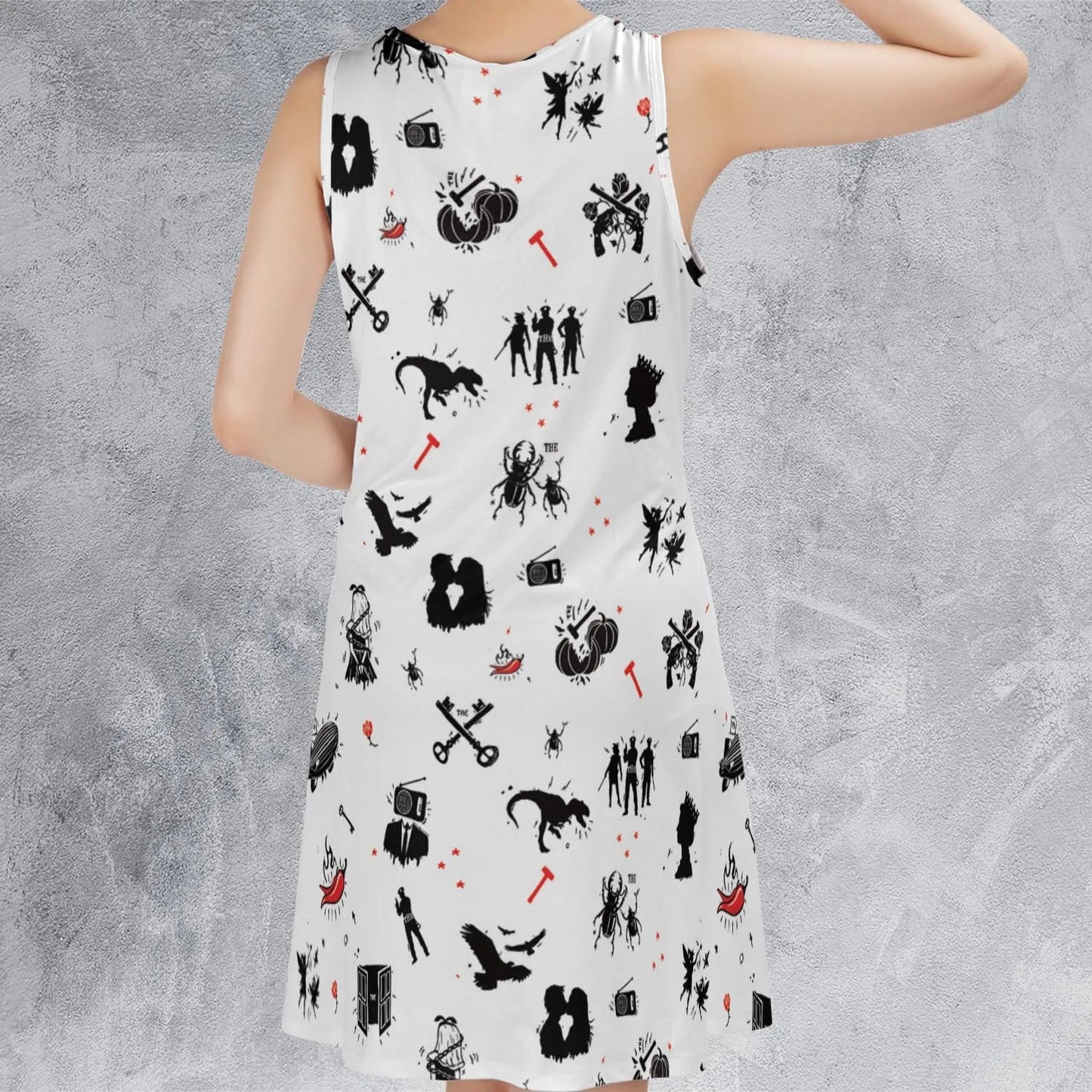 Casual Sleeveless Dress - 7HZJ4SEV