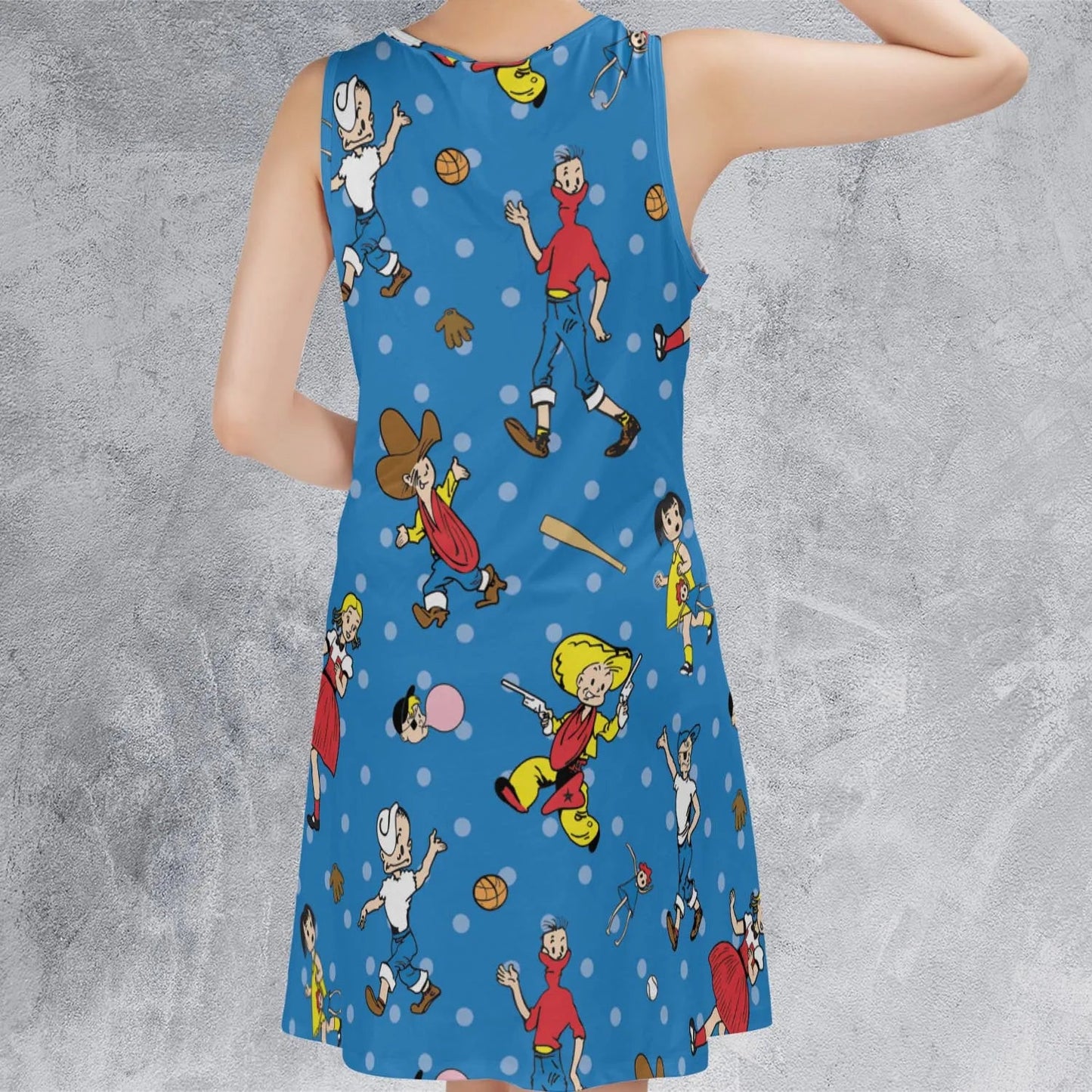 Casual Sleeveless Dress - ZGEU7F69