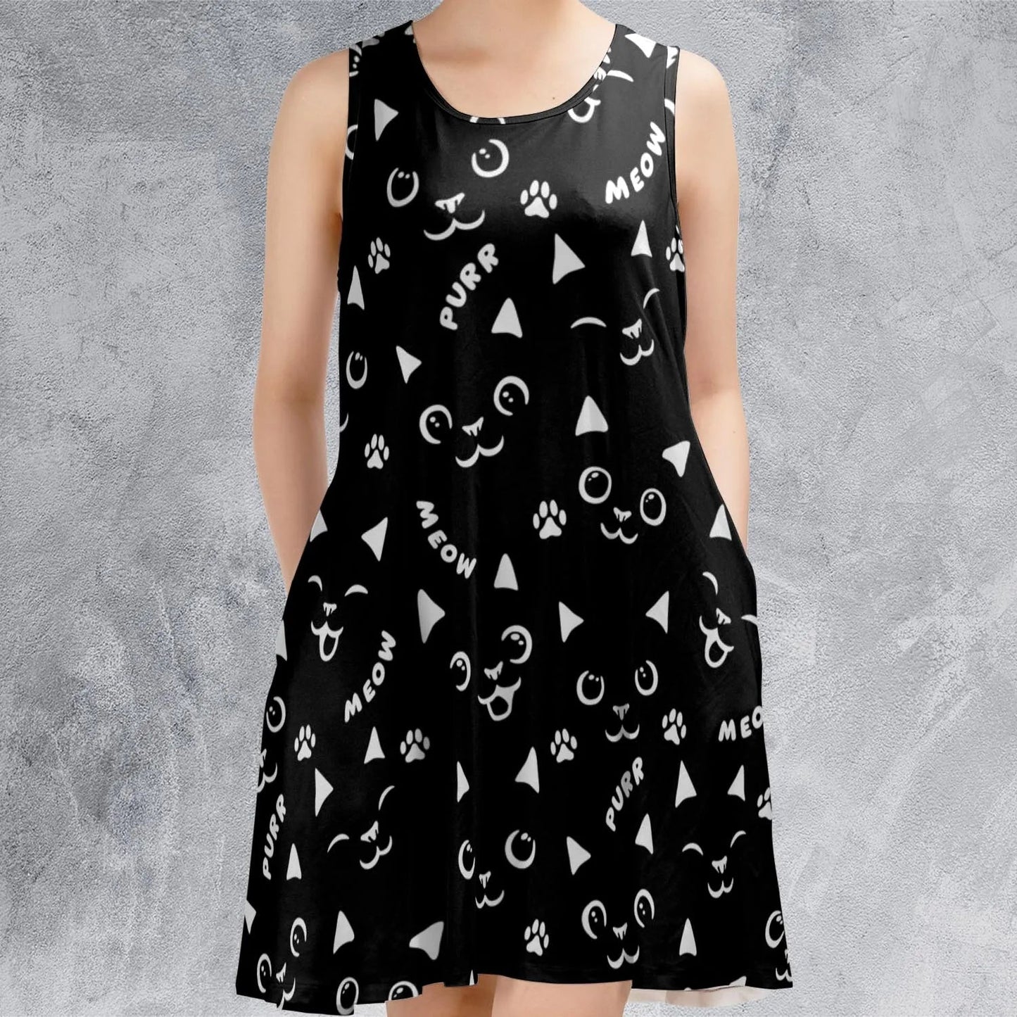 Casual Sleeveless Dress - PTEAP8E7