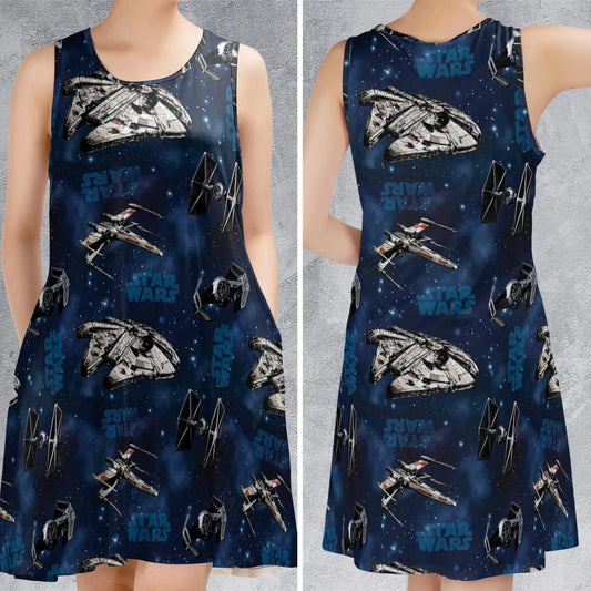 Casual Sleeveless Dress - AMZY8QYK