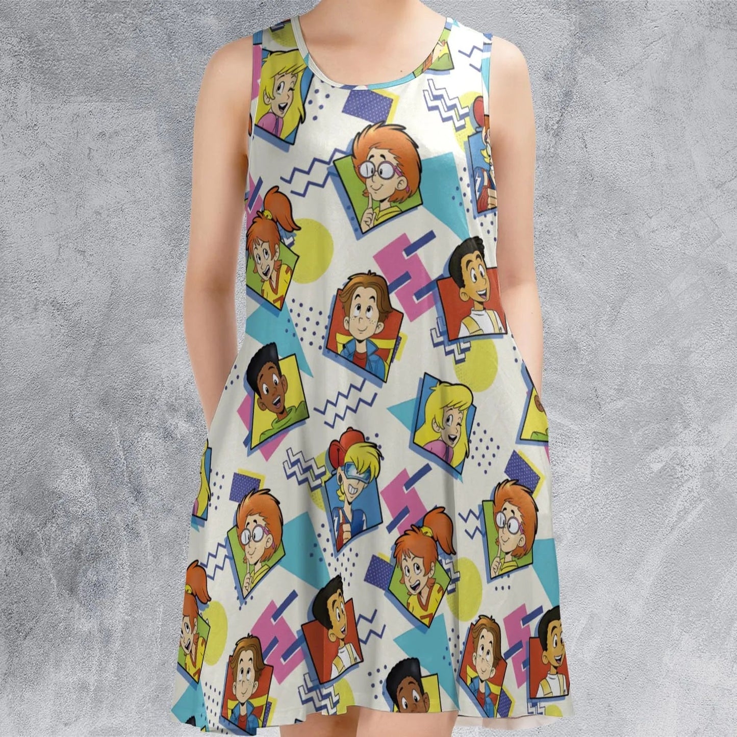 Casual Sleeveless Dress - 3WNGLC2E
