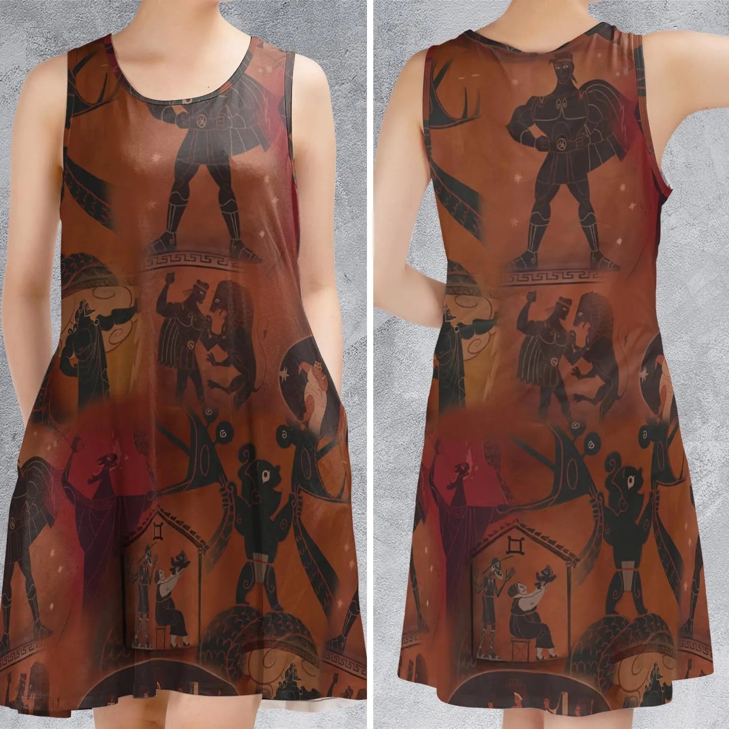 Casual Sleeveless Dress - H3YQWMZ5
