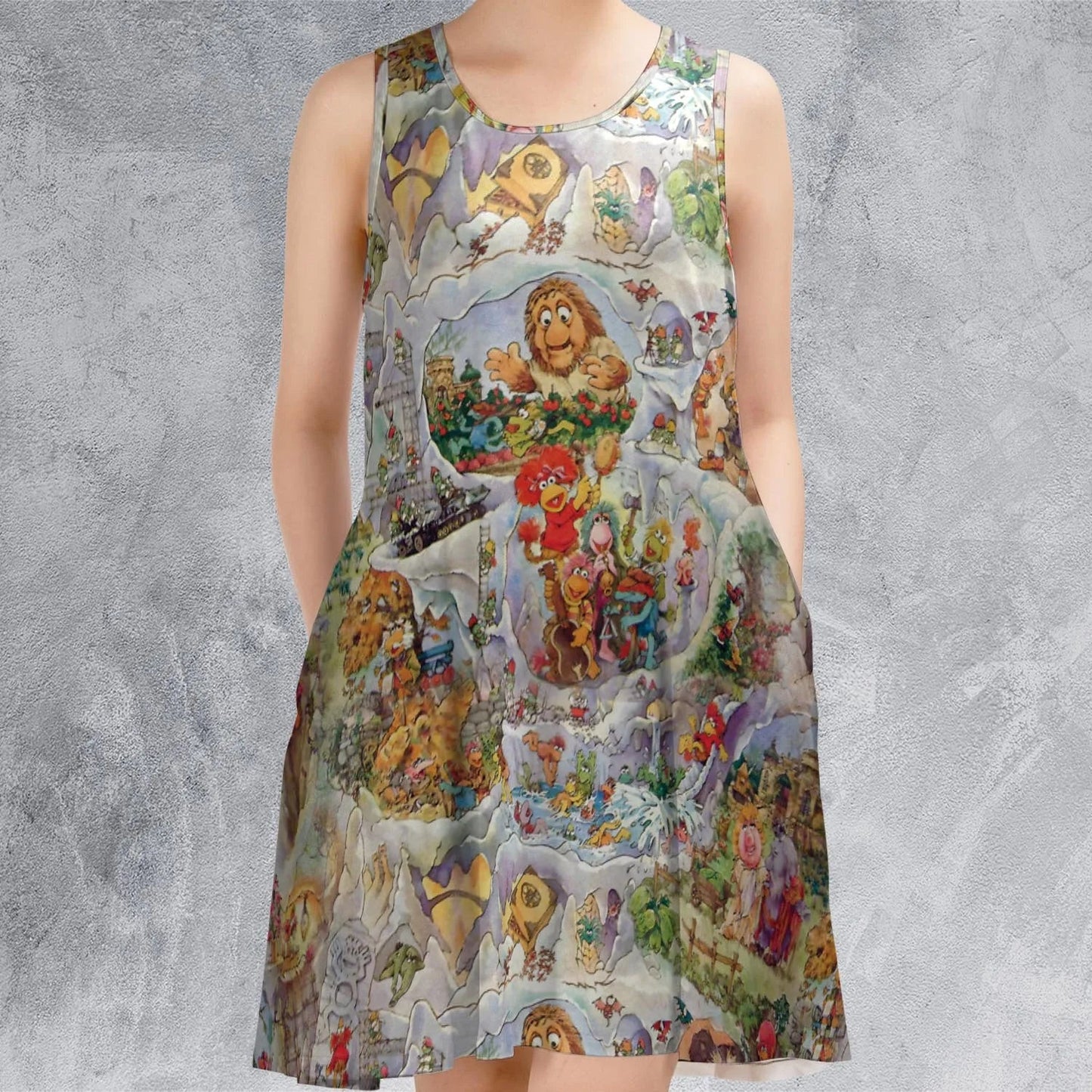 Casual Sleeveless Dress - GGJQQWSR