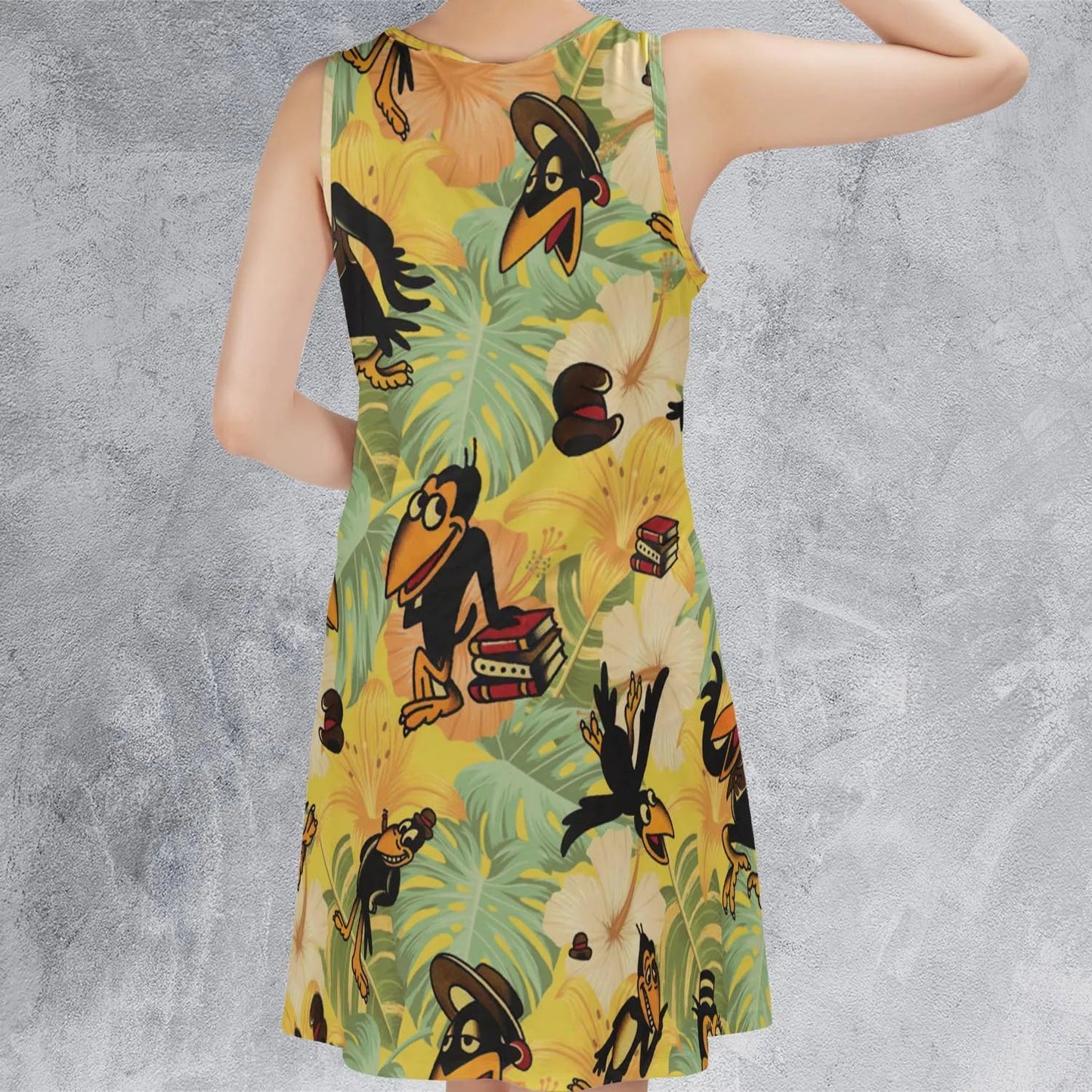 Casual Sleeveless Dress - D4J4BWAC