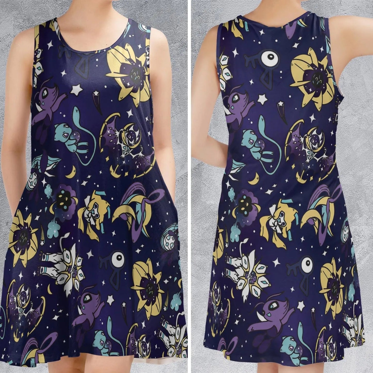 Casual Sleeveless Dress - FTZXYNT2
