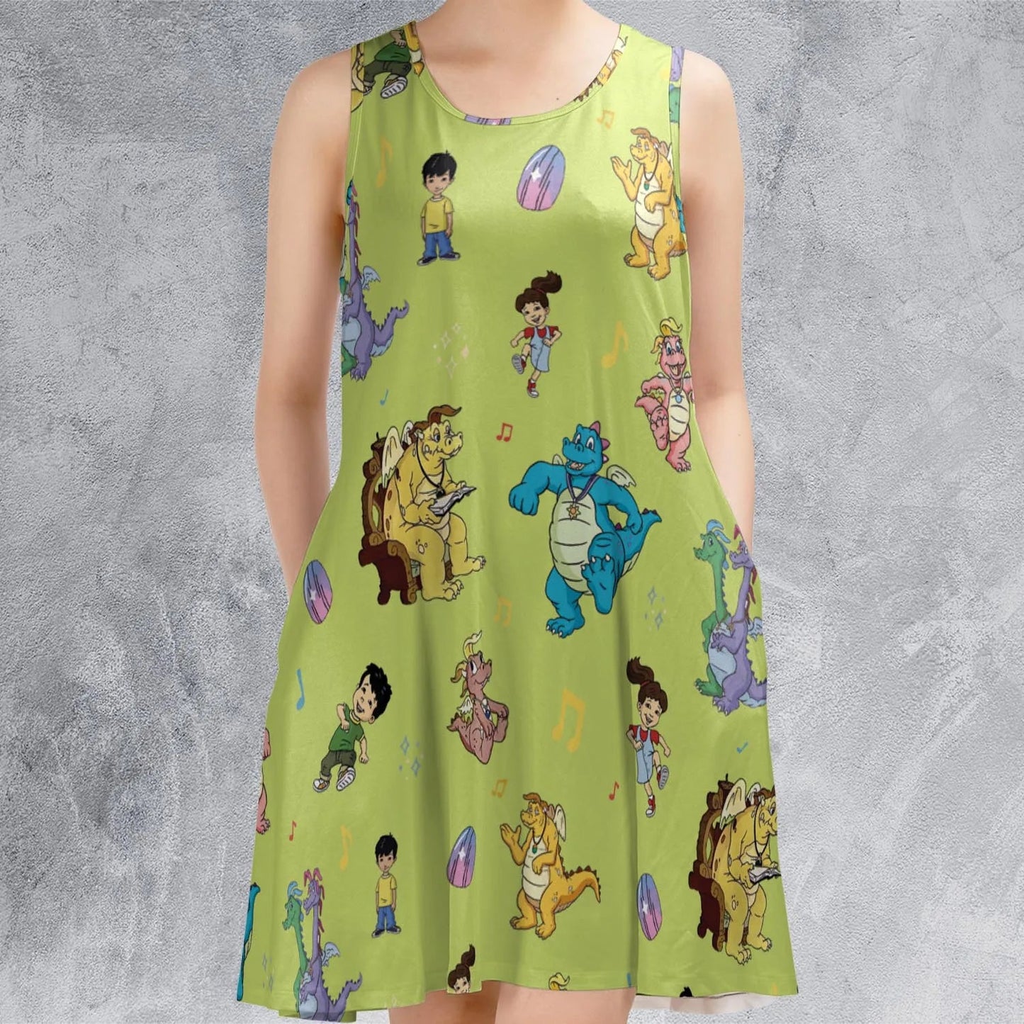 Casual Sleeveless Dress - CGY96GC6