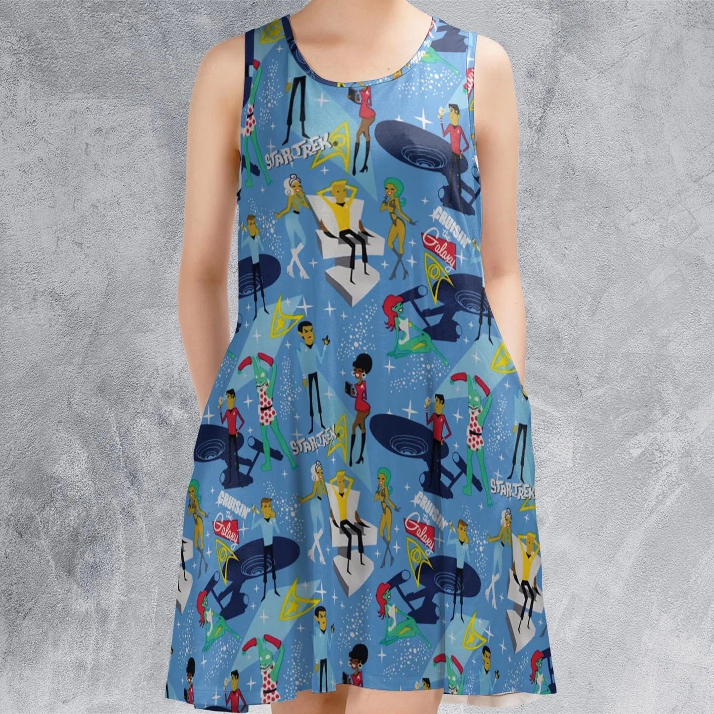 Casual Sleeveless Dress - YK6WZXBH