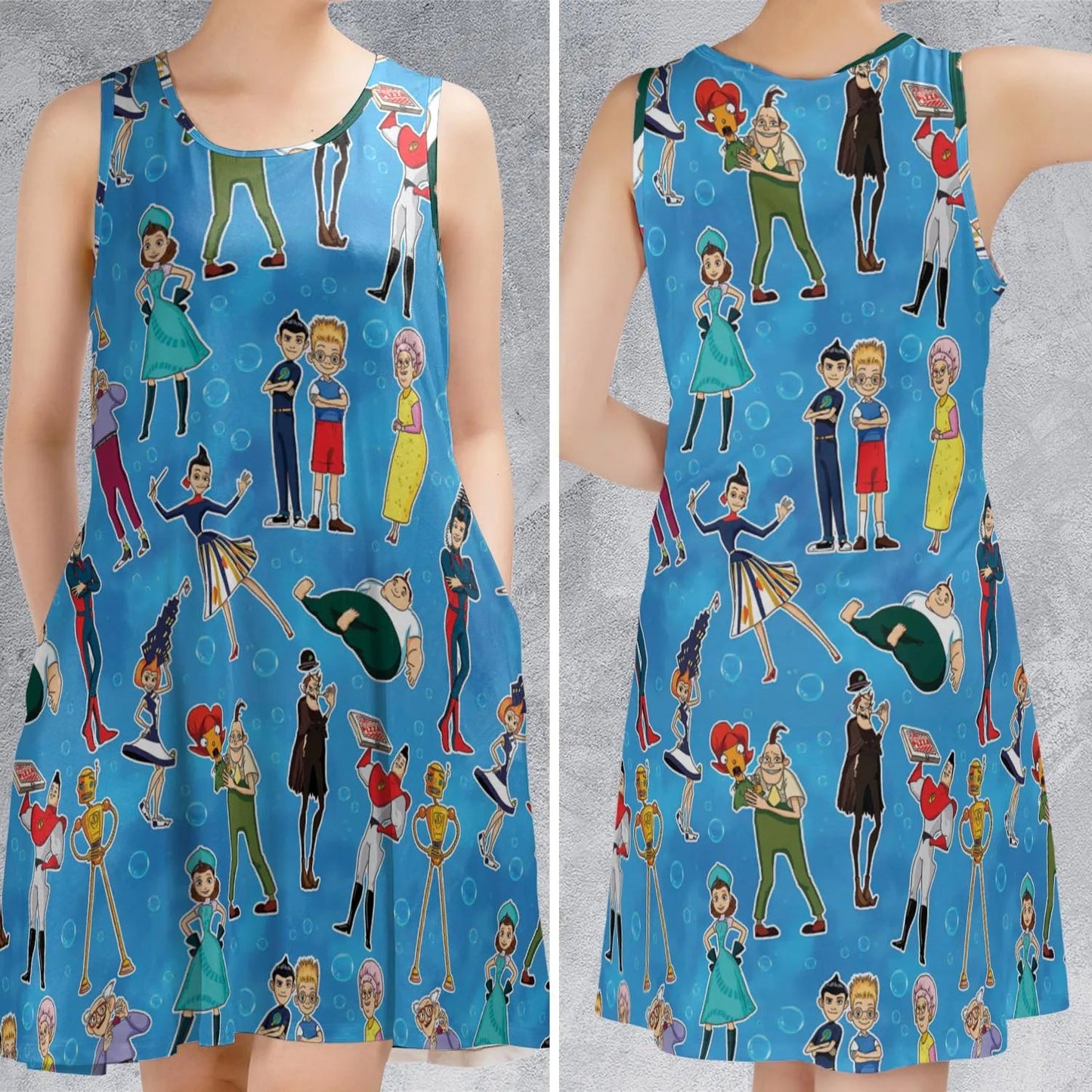 Casual Sleeveless Dress - SMRNBCQK