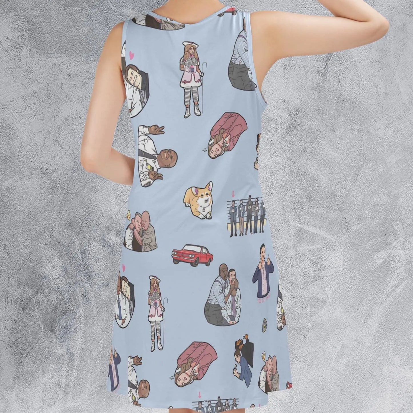 Casual Sleeveless Dress - 49JW66GK