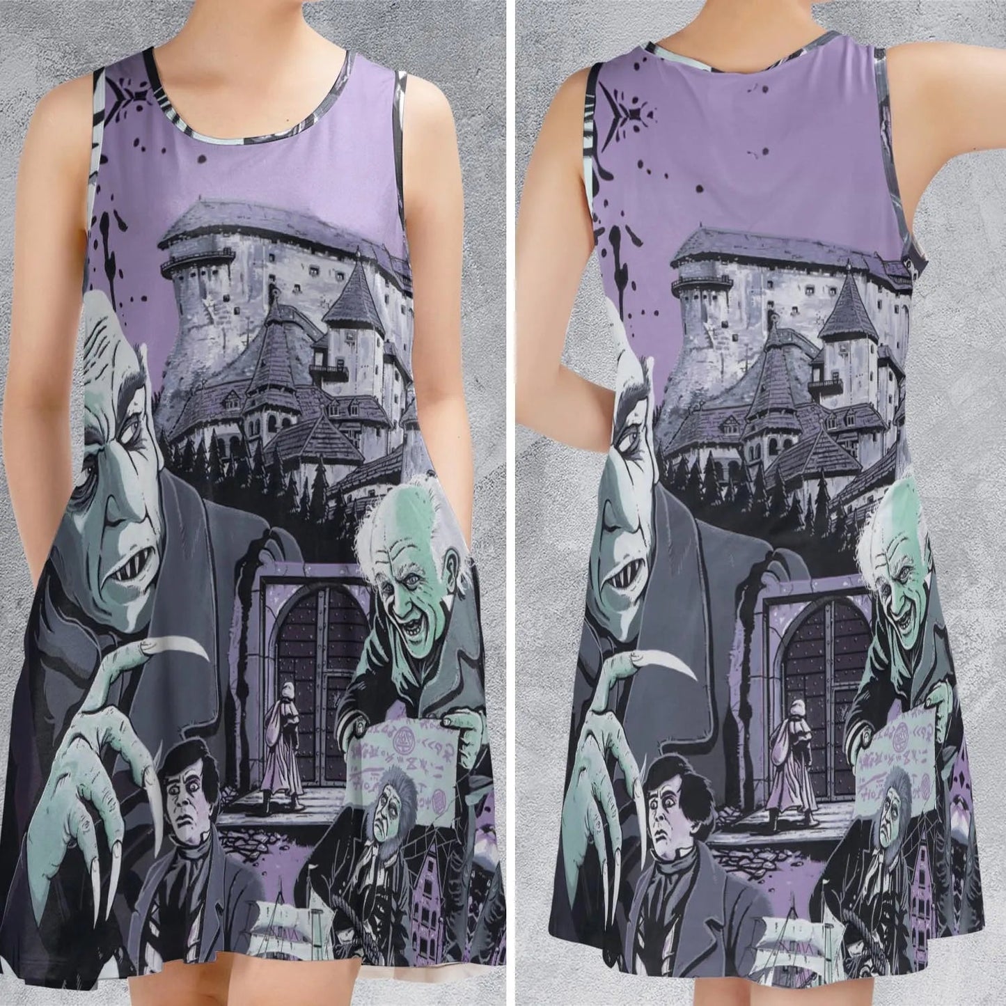 Casual Sleeveless Dress - TG8R33VP
