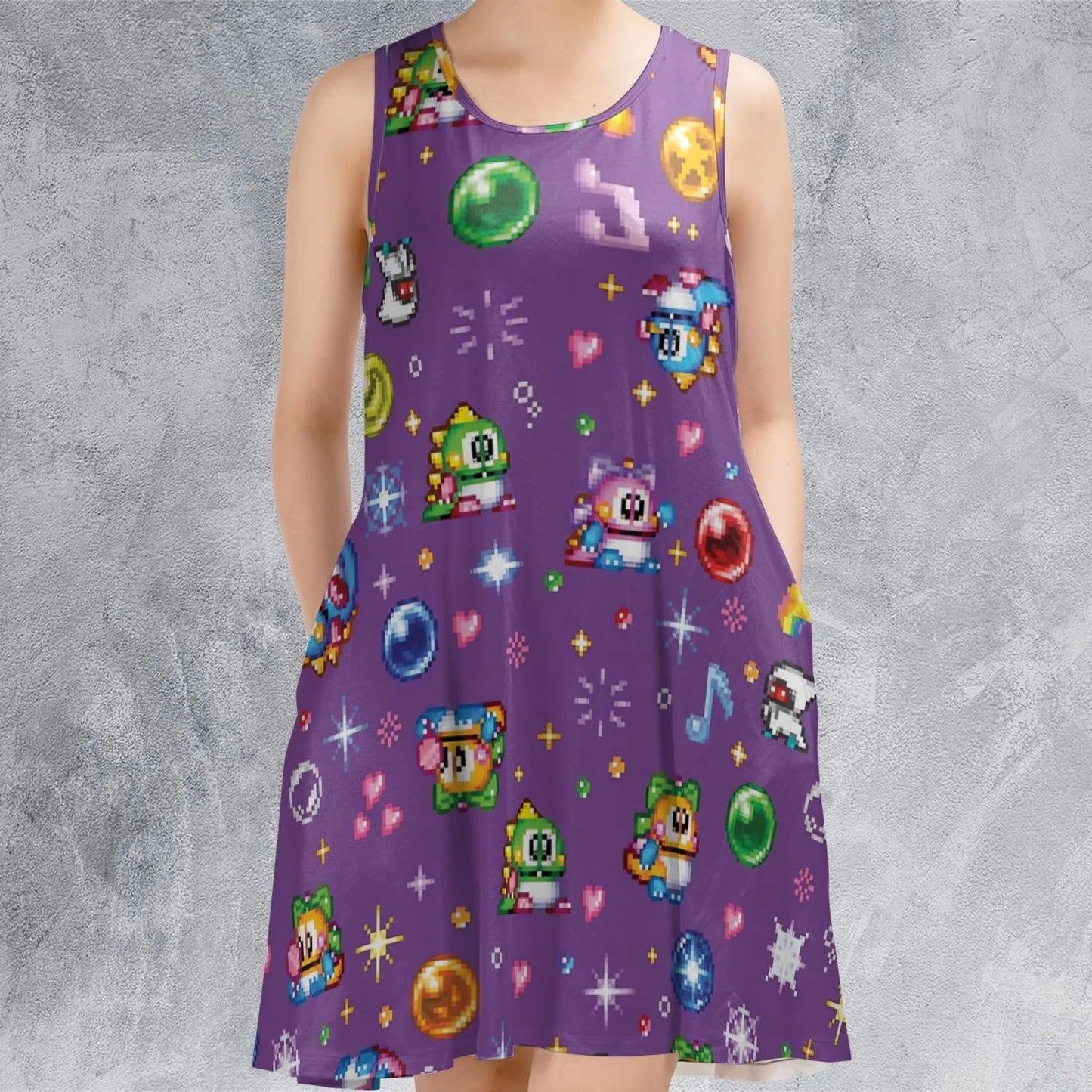 Casual Sleeveless Dress - TT9FK8BY