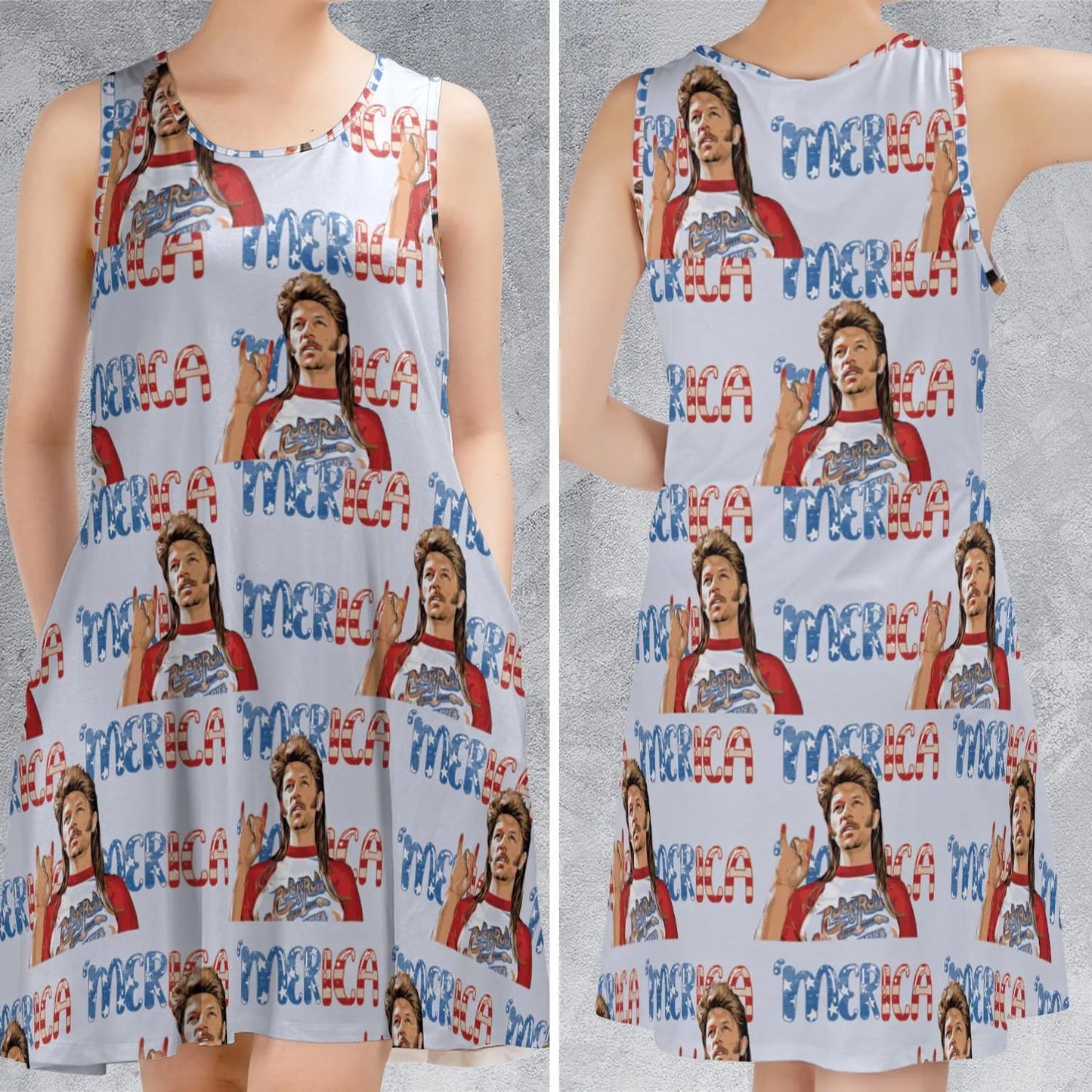 Casual Sleeveless Dress - LAV3NMPE