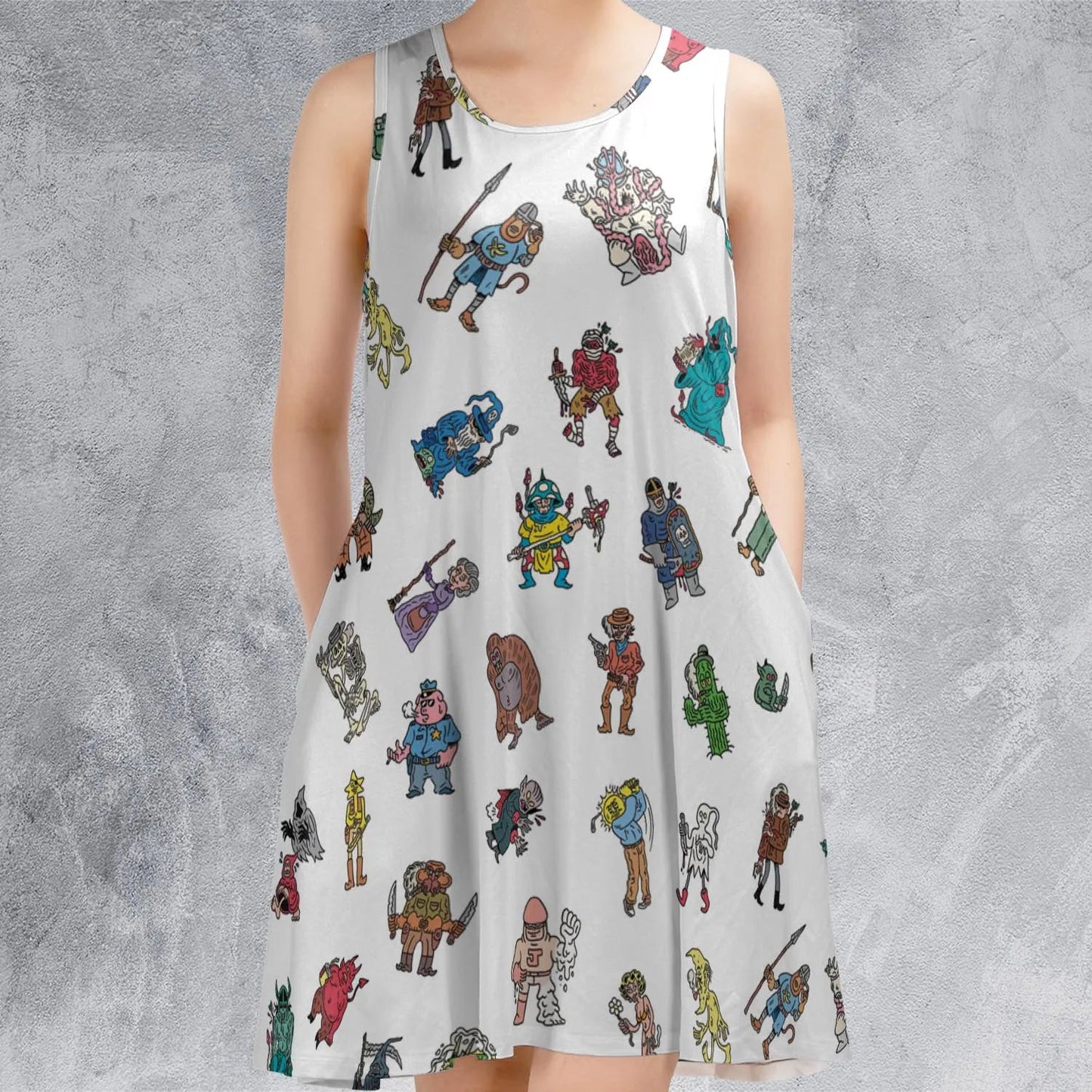 Casual Sleeveless Dress - RMSPY731